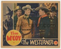 4b0690 WESTERNER LC 1934 great close up of tough cowboy Tim McCoy threatening Joe Sawyer!