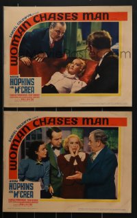 4b0806 WOMAN CHASES MAN 2 LCs 1937 Miriam Hopkins, Joel McCrea & Winninger in a de-nutty comedy!