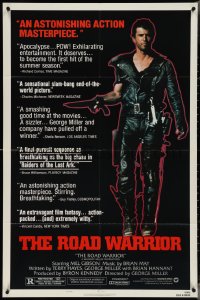 4b1017 MAD MAX 2: THE ROAD WARRIOR style B 1sh 1982 George Miller, Mel Gibson returns as Mad Max!