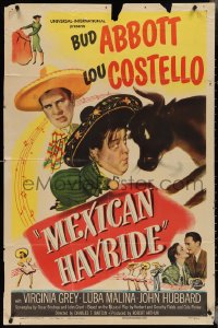 4b1029 MEXICAN HAYRIDE 1sh 1948 matador Abbott & Costello in Mexico, great art!