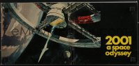 4b1261 2001: A SPACE ODYSSEY souvenir program book 1968 Kubrick, McCall space wheel cover art!