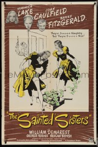 4b1113 SAINTED SISTERS 1sh 1948 sexy Veronica Lake & Joan Caulfield, Barry Fitzgerald!