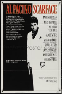 4b1117 SCARFACE 1sh 1983 Al Pacino as Tony Montana, Brian De Palma, Oliver Stone classic!