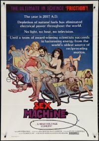 4b1126 SEX MACHINE 1sh 1976 scientists harness the world's oldest reciprocating energy source!