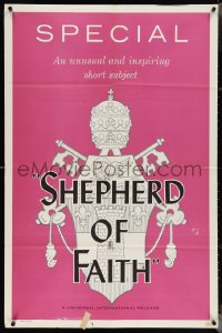 4b1131 SHEPHERD OF FAITH 1sh 1959 life of Pius XII, with Papal Crest of Pope John XXIII, ultra rare!