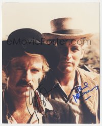 4b1243 BUTCH CASSIDY & THE SUNDANCE KID signed color 8x10 REPRO photo 2000s by Newman AND Redford!