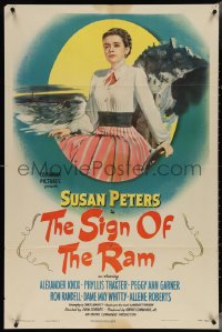 4b1137 SIGN OF THE RAM 1sh 1948 Susan Peters after her accident, but it did not revive her career!