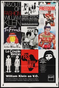 4b0008 WILLIAM KLEIN EN V.O. 31x47 French museum/art exhibition 1998 cool montage of poster images!
