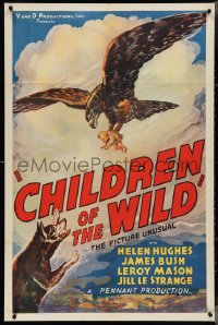 4b1199 TOPA TOPA 1sh 1939 eagle carrying child, Children of the Wild, ultra rare Pennant release!