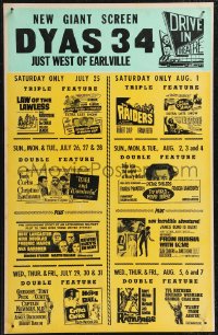 4b0070 DYAS 34 local theater WC July-August 1964 From Russia With Love, Abbott & Costello & more!