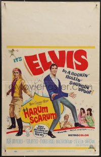 4b0080 HARUM SCARUM WC 1965 rockin' Elvis Presley, Mary Ann Mobley, 1001 Swingin' nights!