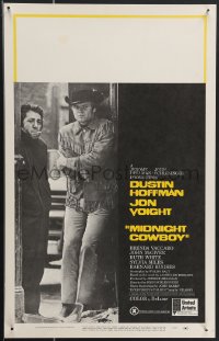 4b0100 MIDNIGHT COWBOY X-rated WC 1969 Dustin Hoffman, Jon Voight, John Schlesinger classic!