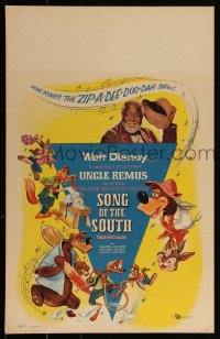4b0122 SONG OF THE SOUTH WC R1956 Walt Disney, Uncle Remus, cartoon Br'er Rabbit & Br'er Bear!