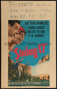 4b0124 STALAG 17 WC 1953 William Holden, Robert Strauss, Billy Wilder WWII POW classic!