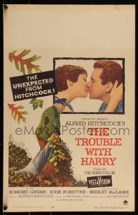 4b0134 TROUBLE WITH HARRY WC 1955 Alfred Hitchcock, Edmund Gwenn, John Forsythe & Shirley MacLaine!
