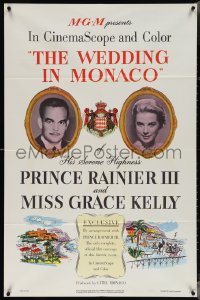 4b1216 WEDDING IN MONACO 1sh 1956 Principe Rainier III & Miss Grace Kelly!