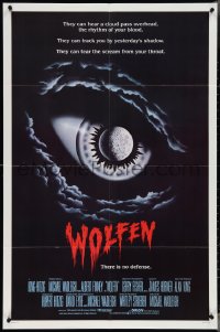 4b1226 WOLFEN int'l 1sh 1981 Albert Finney, Gregory Hines, Diane Venora, werewolf horror!