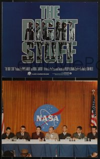 4b0740 RIGHT STUFF 7 color 11x14 stills 1983 Ed Harris, Dennis Quaid, 1st NASA astronauts!