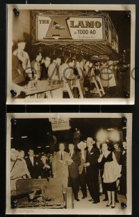 4b1379 ALAMO 11 8x10 stills 1960 Big John Wayne, San Antonio movie premiere, candids on set, more!