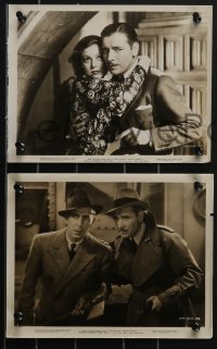 4b1412 BULLDOG DRUMMOND STRIKES BACK 4 8x10 stills 1934 detective Ronald Colman, Loretta Young!