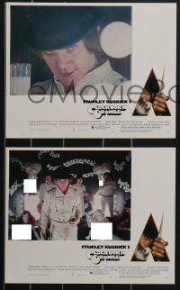 4b1398 CLOCKWORK ORANGE 7 8x10 mini LCs 1972 Kubrick classic starring Malcolm McDowell, R-rated!