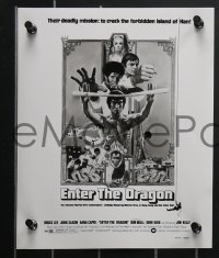 4b1407 ENTER THE DRAGON 5 8x10 stills 1973 all images with great Victor Gadino poster art!
