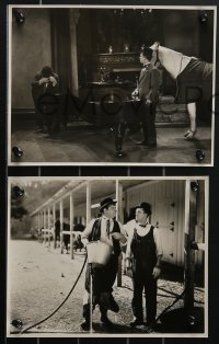 4b1429 WRONG AGAIN 3 7.75x10 stills 1929 wacky Stan Laurel & Oliver Hardy in all three w/horse!