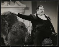 4b1438 ZENOBIA 2 7.5x9.5 stills 1939 great images of wacky Oliver Hardy with cool elephant!