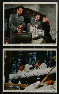 4b1285 WHERE EAGLES DARE 12 color English FOH LCs 1969 Clint Eastwood, Richard Burton, Ure, WWII!