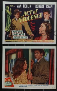 4b0702 ACT OF VIOLENCE 8 LCs 1949 Janet Leigh, Van Heflin & Robert Ryan, directed by Fred Zinnemann!