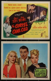 4b0709 CORPSE CAME C.O.D. 8 LCs 1947 great images of George Brent and sexy Adele Jergens!