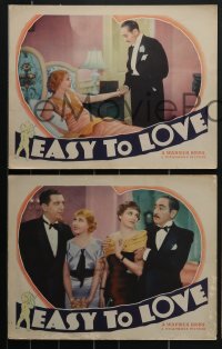 4b0751 EASY TO LOVE 5 LCs 1934 Genevieve Tobin & Menjou in love experiment, Horton, Mary Astor!