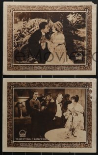 4b0745 MAN FROM FUNERAL RANGE 6 LCs 1918 Wallace Reid, Ann Little, early silent western, ultra rare!