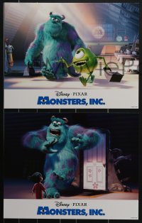 4b0701 MONSTERS, INC. 9 LCs 2001 great images from Disney & Pixar computer animated CGI cartoon!