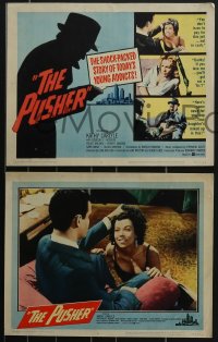 4b0722 PUSHER 8 LCs 1959 Harold Robbins early drug movie, Daddy, if you love me you'll get me a fix!