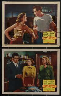 4b0773 ROAD HOUSE 3 LCs 1948 great images of Ida Lupino, Cornel Wilde, Celeste Holm, film noir!