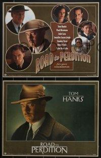 4b0699 ROAD TO PERDITION 12 LCs 2002 directed by Sam Mendes, Tom Hanks, Paul Newman, with rare card!