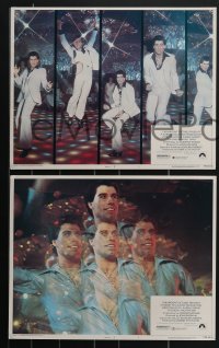 4b0725 SATURDAY NIGHT FEVER 8 LCs 1977 great images of disco dancer John Travolta, R-rated!