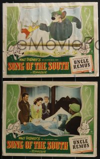 4b0775 SONG OF THE SOUTH 3 LCs 1946 Disney cartoon, close up of Br'er Rabbit & Br'er Bear!