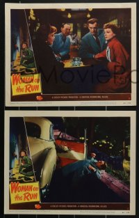 4b0778 WOMAN ON THE RUN 3 LCs 1950 cool images of Ann Sheridan, Dennis O'Keefe, film noir!