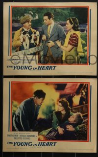 4b0762 YOUNG IN HEART 4 LCs 1938 Paulette Goddard, Douglas Fairbanks, Gaynor, Young, Burke!