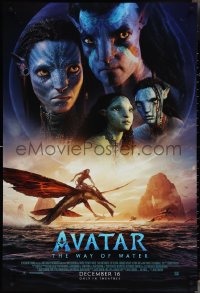 4c0771 AVATAR: THE WAY OF WATER style B advance DS 1sh 2022 James Cameron sci-fi sequel, montage!