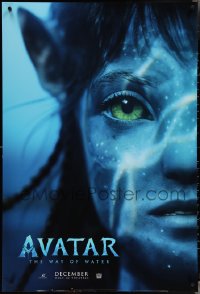 4c0772 AVATAR: THE WAY OF WATER teaser DS 1sh 2022 James Cameron sci-fi sequel, close-up image!