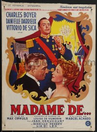 4c0243 MADAME DE Belgian 1954 Charles Boyer, Danielle Darrieux, De Sica, directed by Max Ophuls!