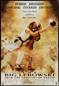 4c0786 BIG LEBOWSKI DS 1sh 1998 Coen Bros cult classic, Jeff Bridges bowling with Julianne Moore!