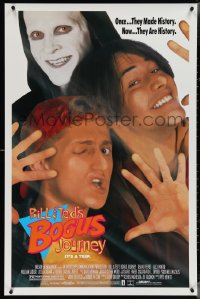 4c0789 BILL & TED'S BOGUS JOURNEY 1sh 1991 Keanu Reeves & Alex Winter, Grim Reaper, they're history!