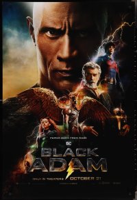 4c0791 BLACK ADAM teaser DS 1sh 2022 power born from rage, Dwayne Johnson in the title role!