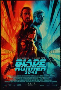 4c0794 BLADE RUNNER 2049 advance DS 1sh 2017 great montage image with Harrison Ford & Ryan Gosling!