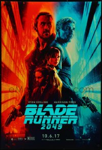 4c0793 BLADE RUNNER 2049 teaser DS 1sh 2017 great montage image with Harrison Ford & Ryan Gosling!