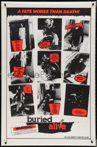 4c0800 BURIED ALIVE 1sh 1984 D'Amato's Buio Omega, virgin by day, nympho zombie by night, very rare!